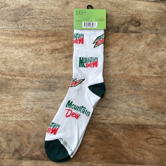 New: Adult Mountain Dew Soda Pop Socks - Picture 2 of 2